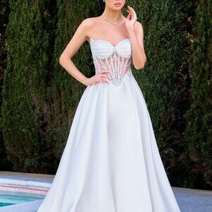 PROM DRESS. NEW LONG FORMAL WEDDING DRESS, BRIDAL GOWN